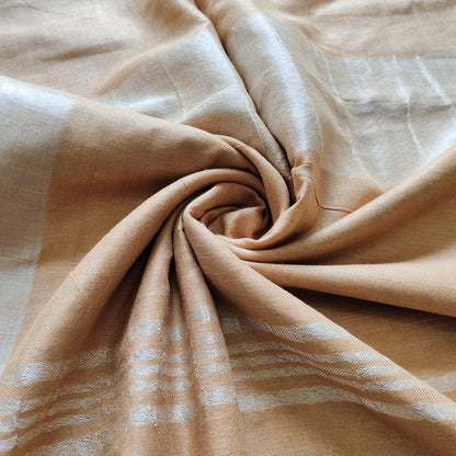 Timeless Simplicity: Cotton Linen Saree