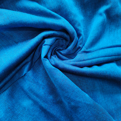 Timeless Tranquility - Blue Pure Cotton Saree