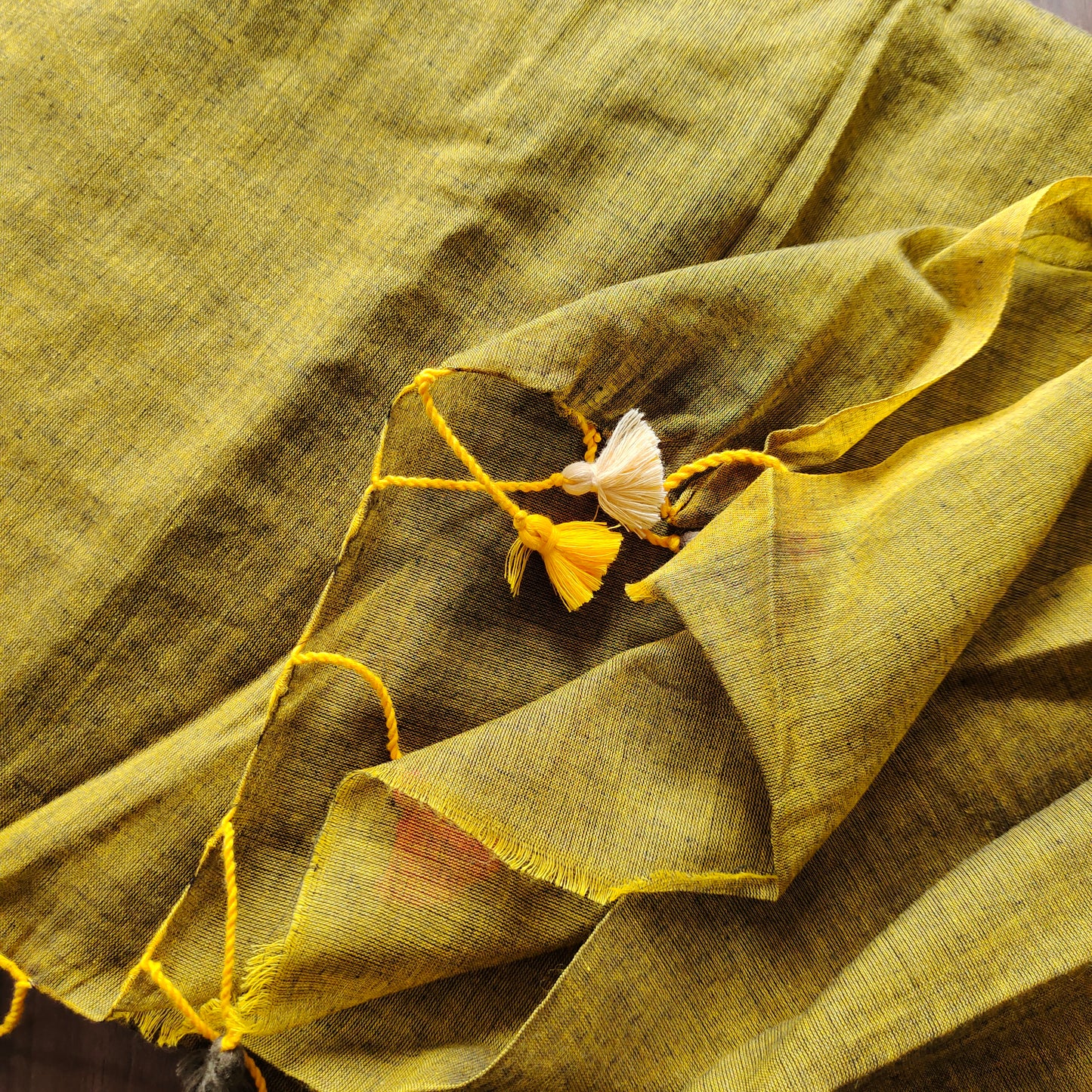 Nature's Elegance: The Green Pure Cotton Charm Saree