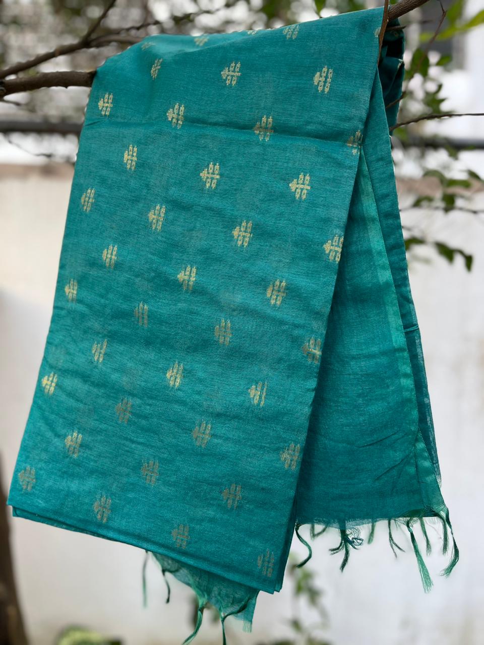 Sea Green Luxurious Silk Weave